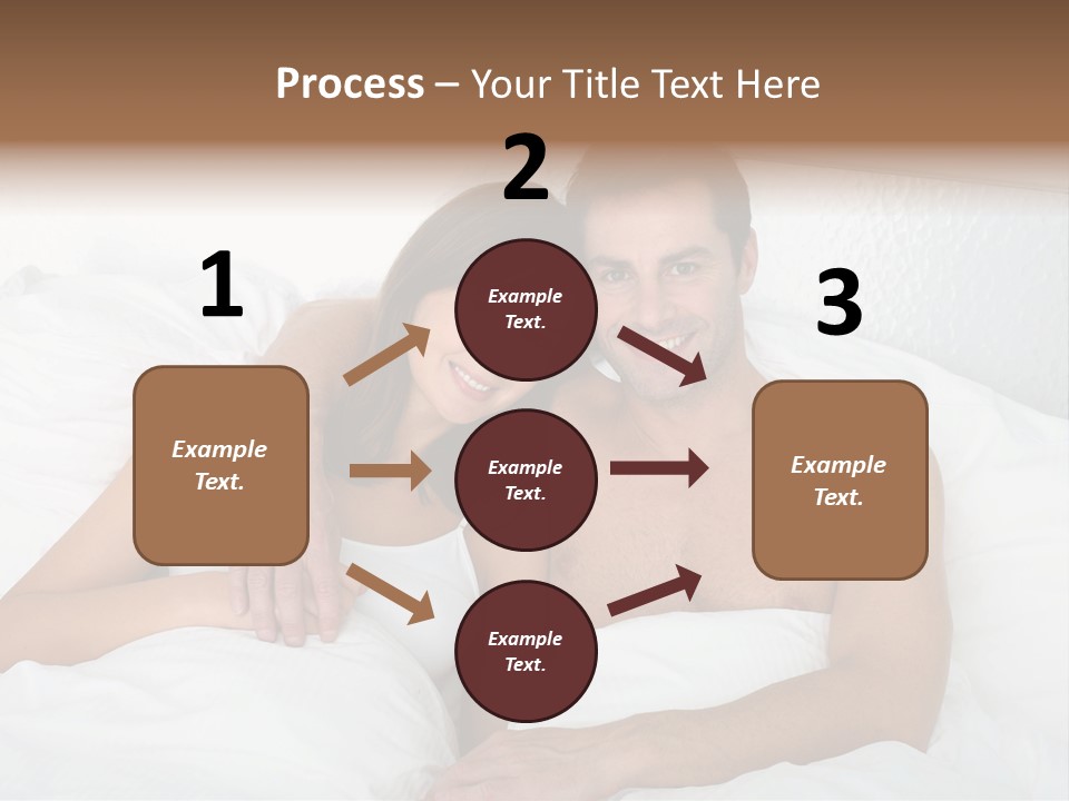 Hugging Caucasian Husband PowerPoint Template