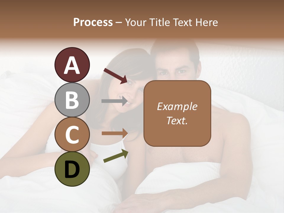 Hugging Caucasian Husband PowerPoint Template