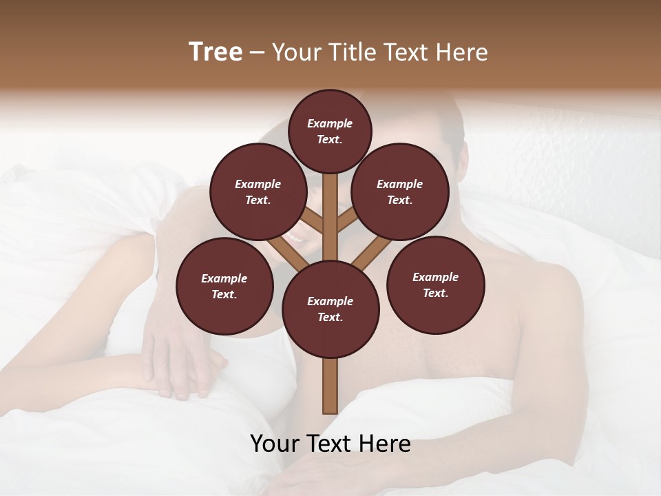 Hugging Caucasian Husband PowerPoint Template