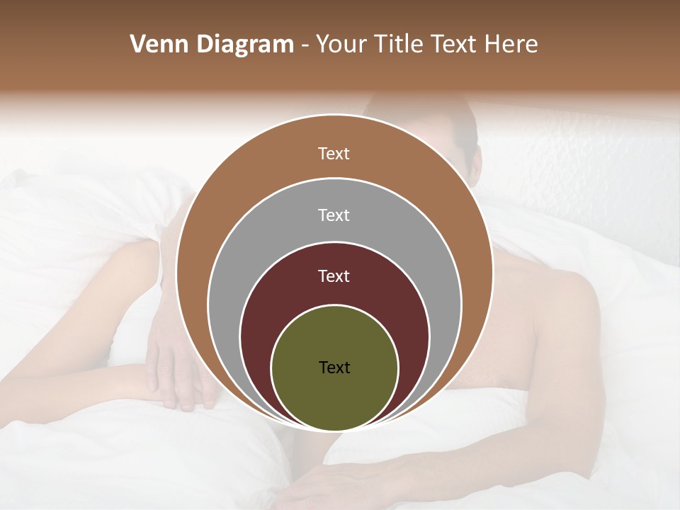 Hugging Caucasian Husband PowerPoint Template
