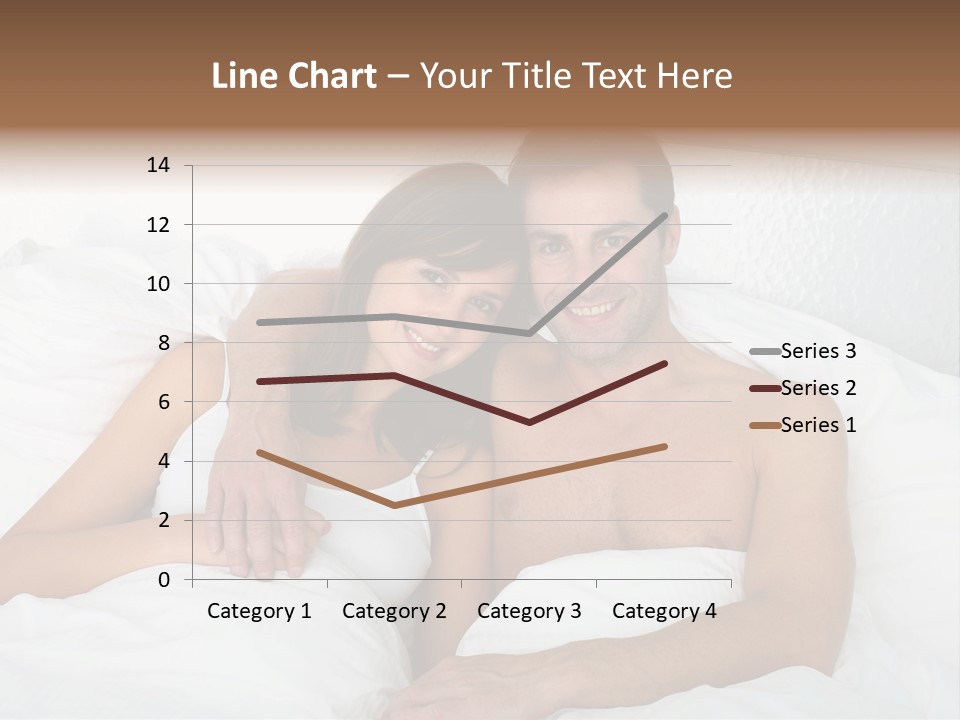 Hugging Caucasian Husband PowerPoint Template