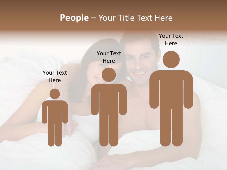 Hugging Caucasian Husband PowerPoint Template