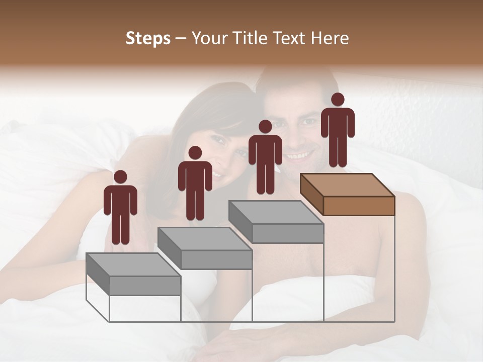 Hugging Caucasian Husband PowerPoint Template