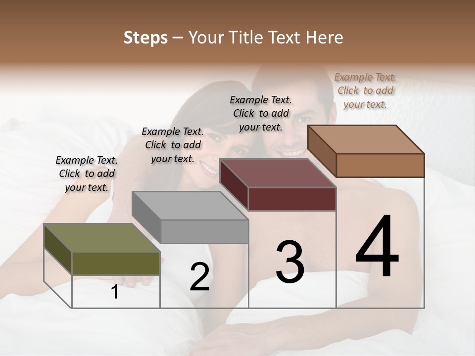 Hugging Caucasian Husband PowerPoint Template