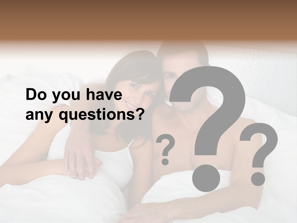Hugging Caucasian Husband PowerPoint Template