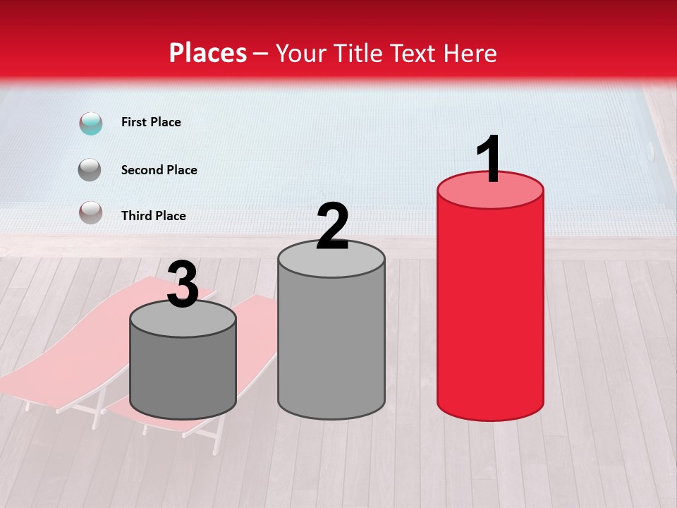 Deckchairs Large Deck PowerPoint Template