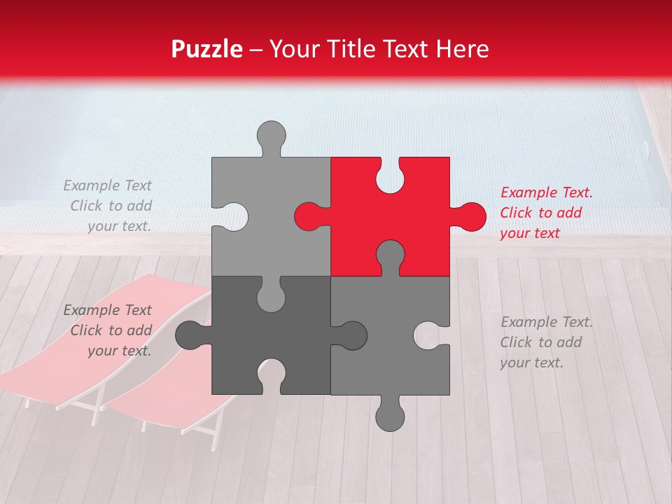 Deckchairs Large Deck PowerPoint Template