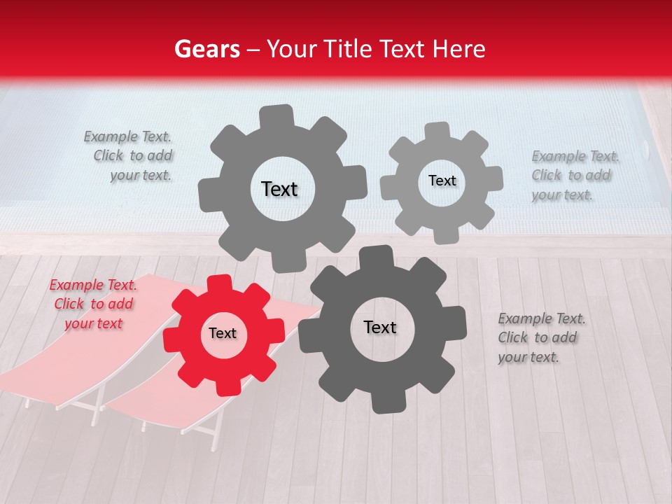 Deckchairs Large Deck PowerPoint Template
