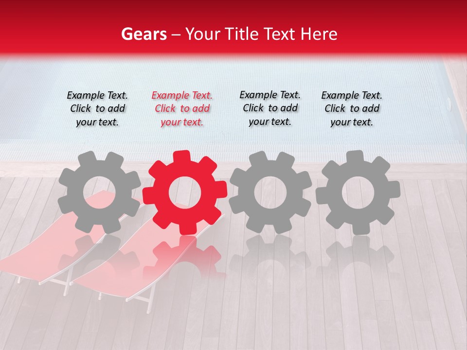 Deckchairs Large Deck PowerPoint Template