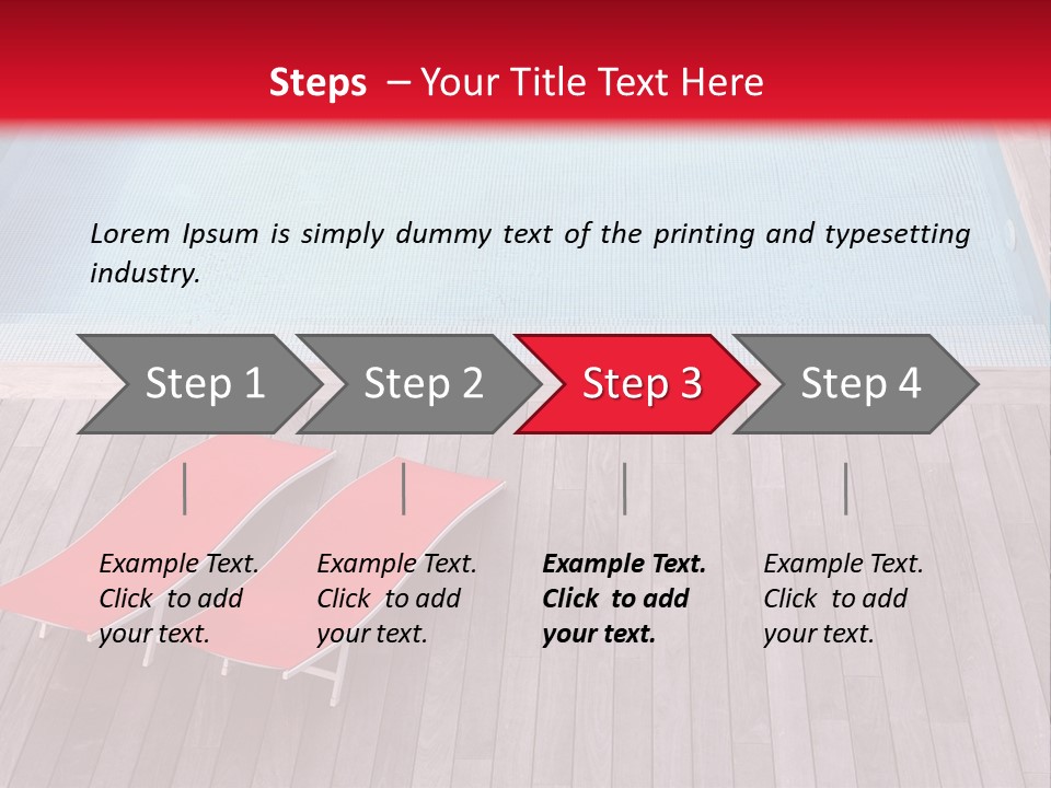 Deckchairs Large Deck PowerPoint Template
