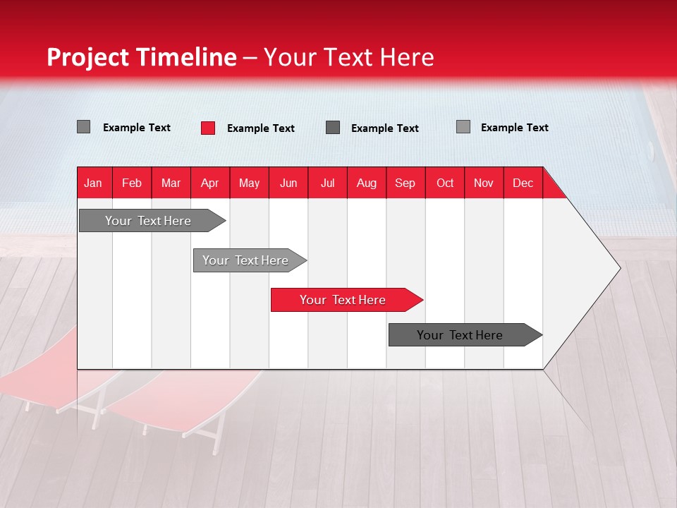 Deckchairs Large Deck PowerPoint Template