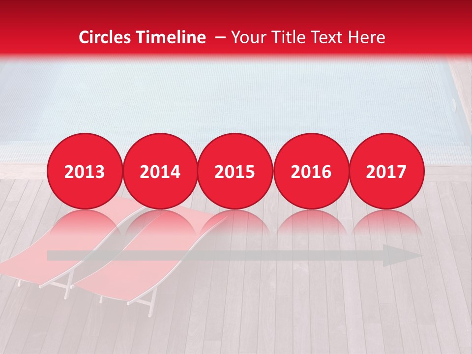 Deckchairs Large Deck PowerPoint Template