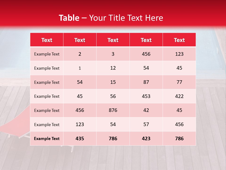 Deckchairs Large Deck PowerPoint Template