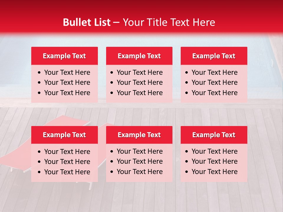 Deckchairs Large Deck PowerPoint Template
