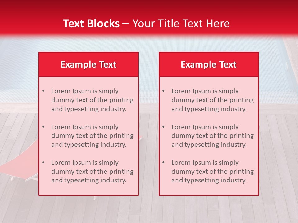 Deckchairs Large Deck PowerPoint Template