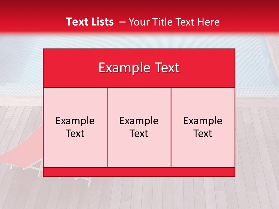 Deckchairs Large Deck PowerPoint Template