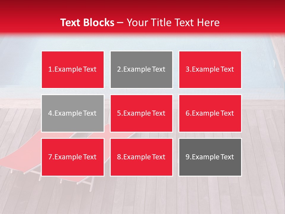 Deckchairs Large Deck PowerPoint Template
