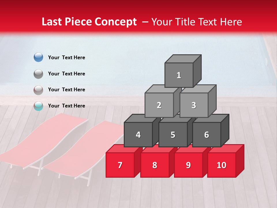 Deckchairs Large Deck PowerPoint Template