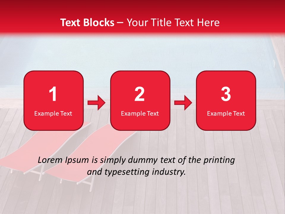 Deckchairs Large Deck PowerPoint Template