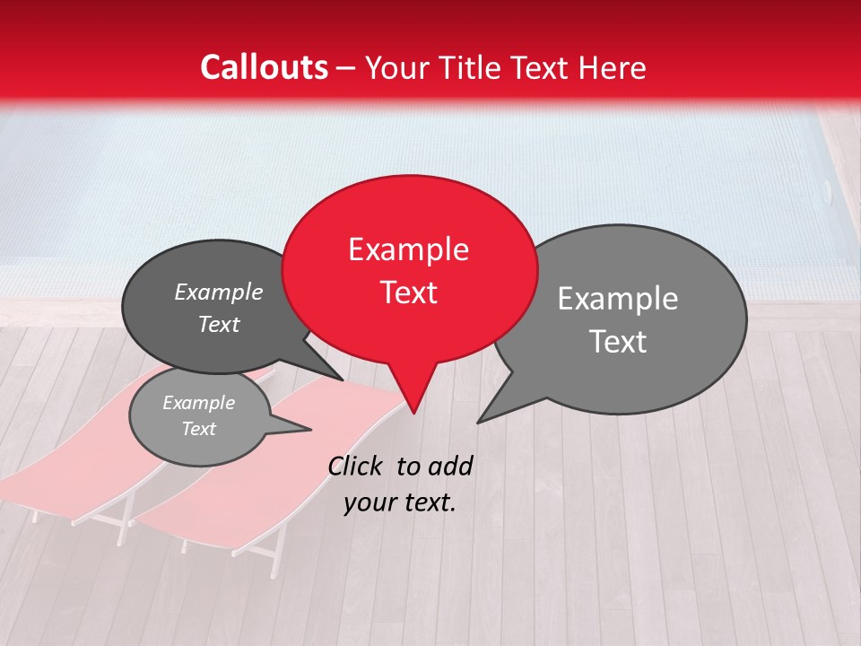 Deckchairs Large Deck PowerPoint Template