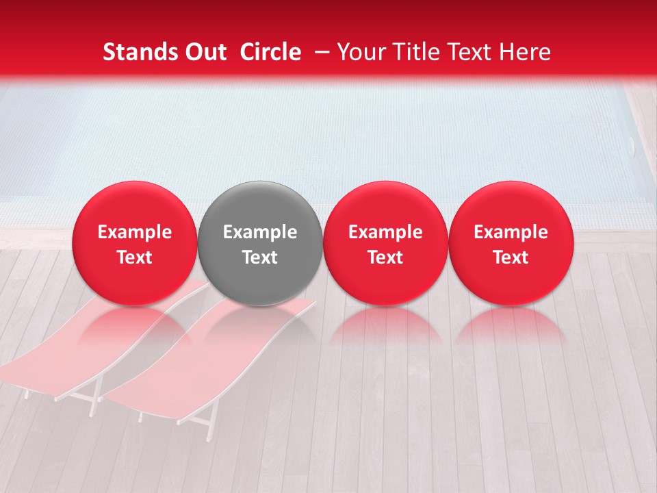 Deckchairs Large Deck PowerPoint Template