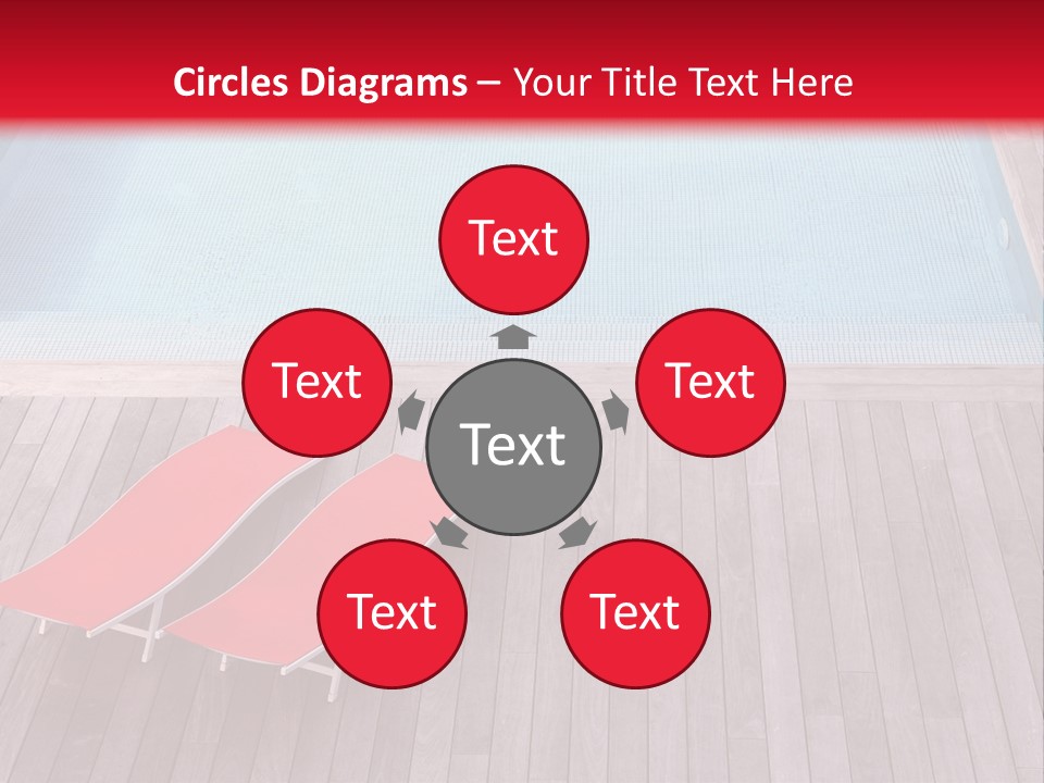 Deckchairs Large Deck PowerPoint Template