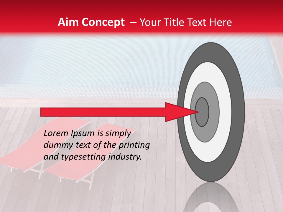 Deckchairs Large Deck PowerPoint Template