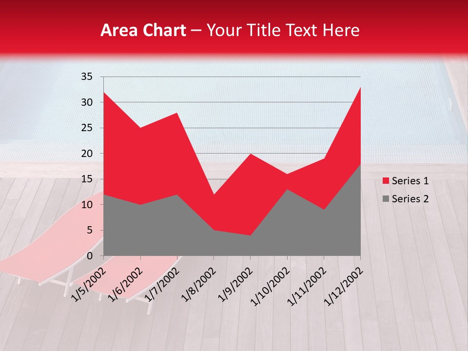 Deckchairs Large Deck PowerPoint Template