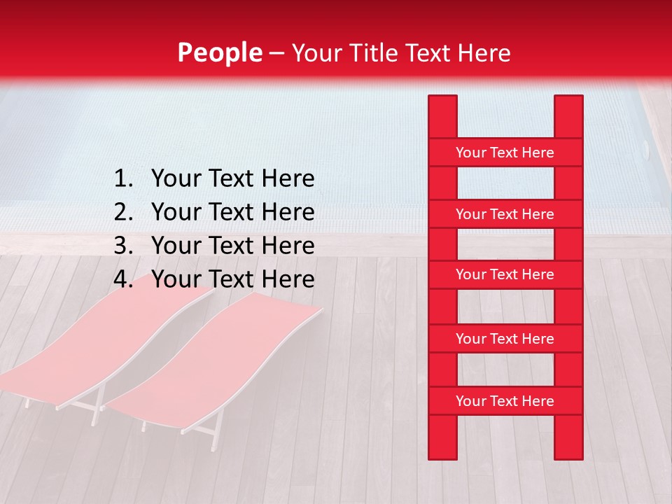 Deckchairs Large Deck PowerPoint Template
