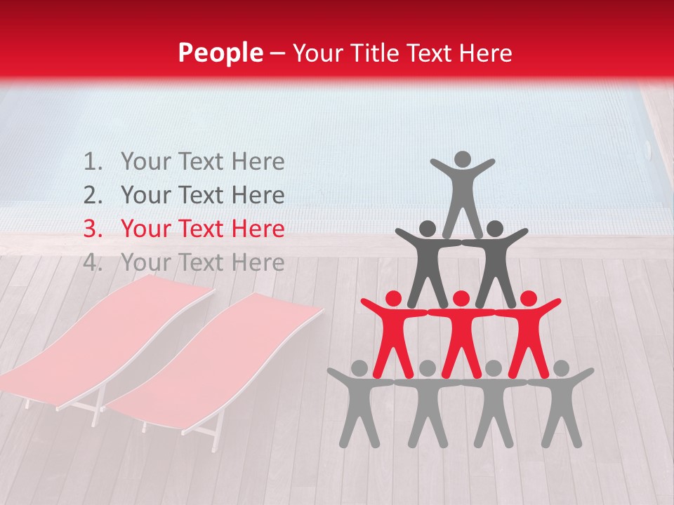 Deckchairs Large Deck PowerPoint Template