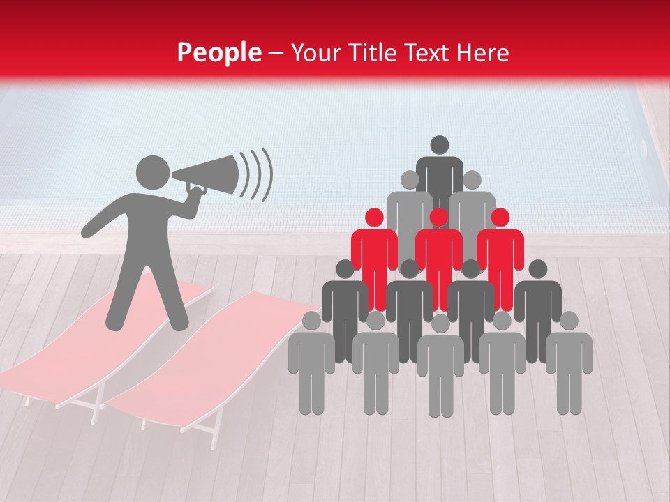 Deckchairs Large Deck PowerPoint Template