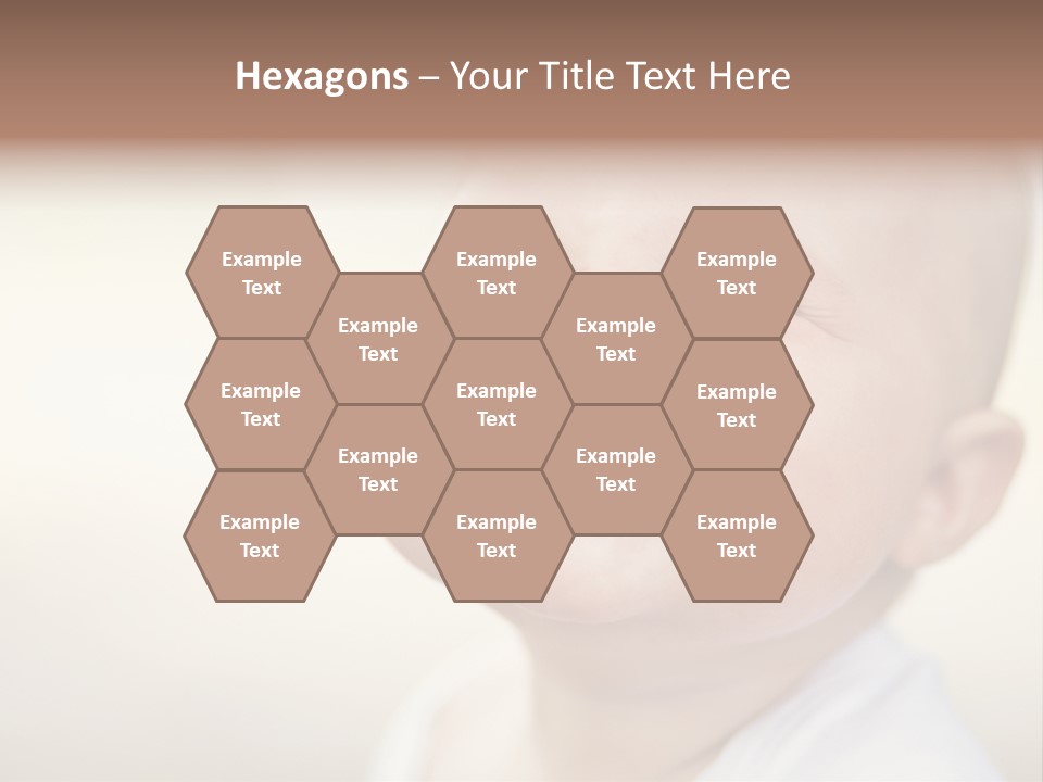 A Baby Laughing With His Eyes Closed PowerPoint Template