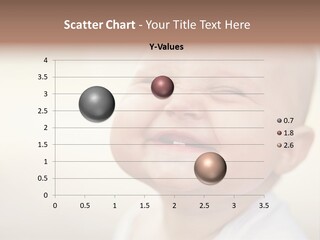 A Baby Laughing With His Eyes Closed PowerPoint Template