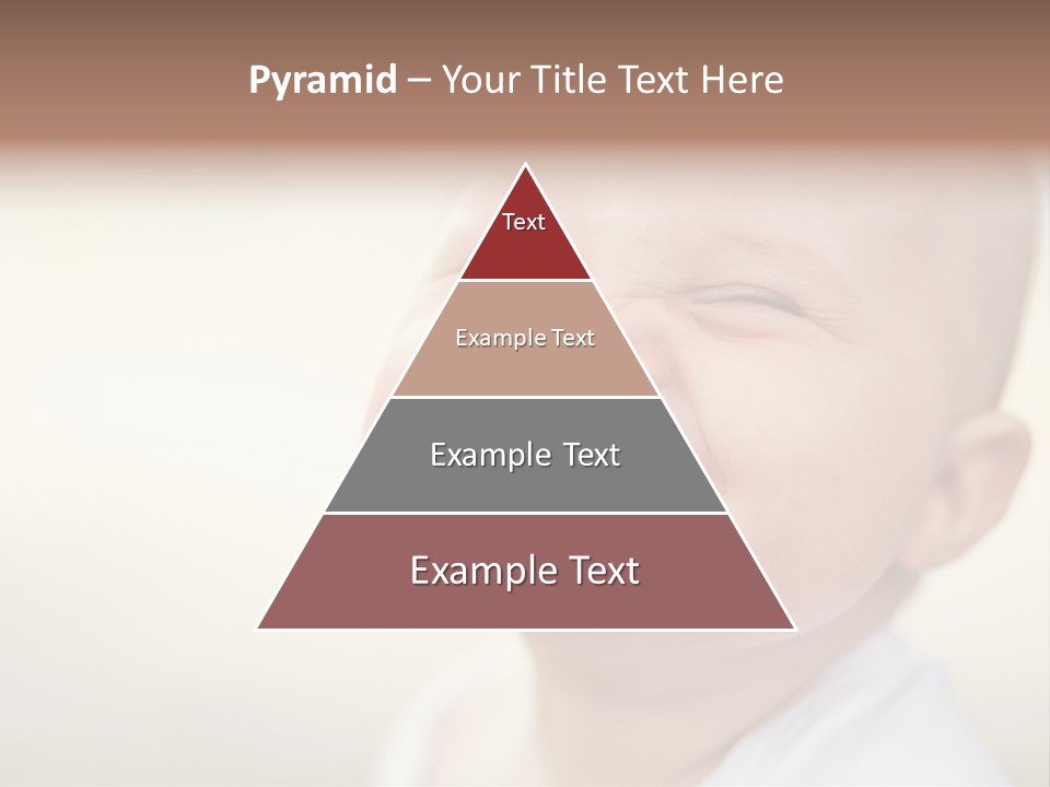 A Baby Laughing With His Eyes Closed PowerPoint Template