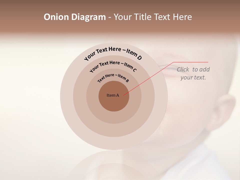 A Baby Laughing With His Eyes Closed PowerPoint Template