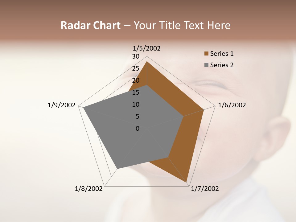 A Baby Laughing With His Eyes Closed PowerPoint Template