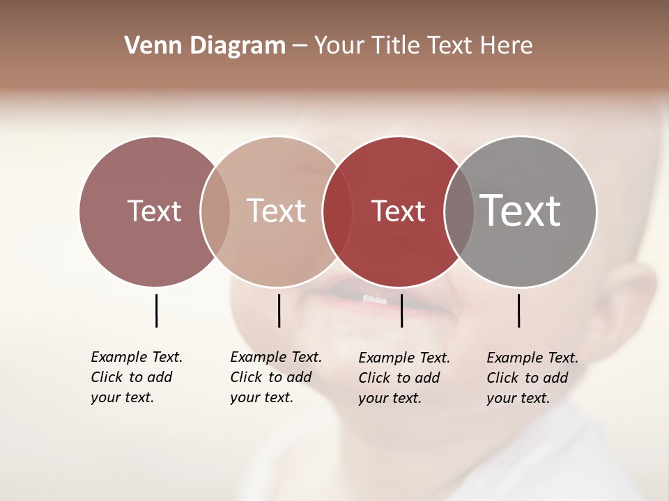 A Baby Laughing With His Eyes Closed PowerPoint Template