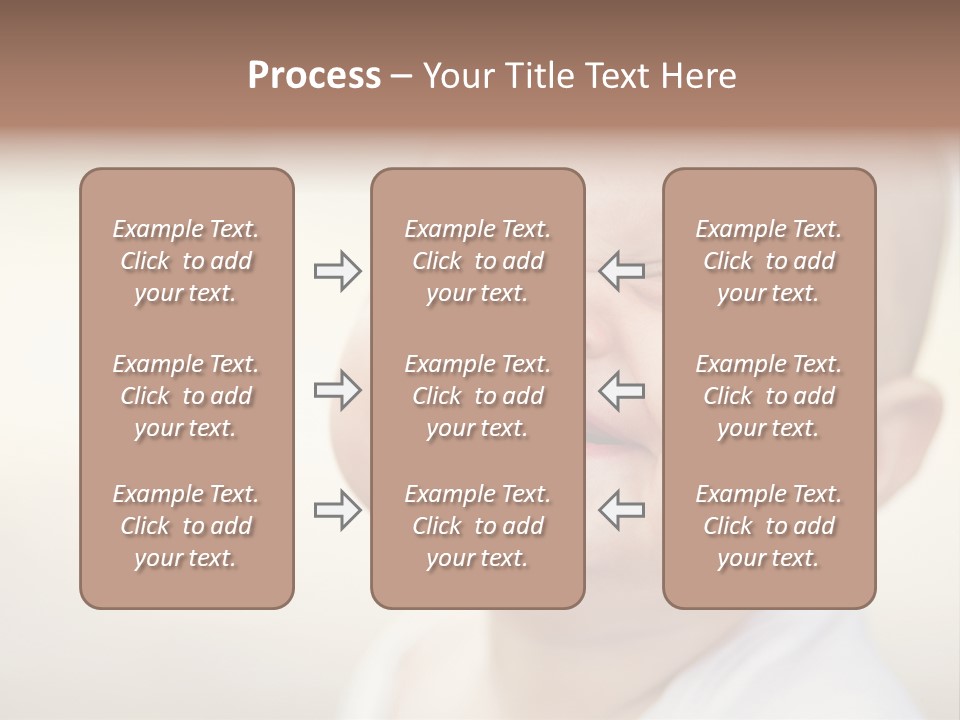 A Baby Laughing With His Eyes Closed PowerPoint Template