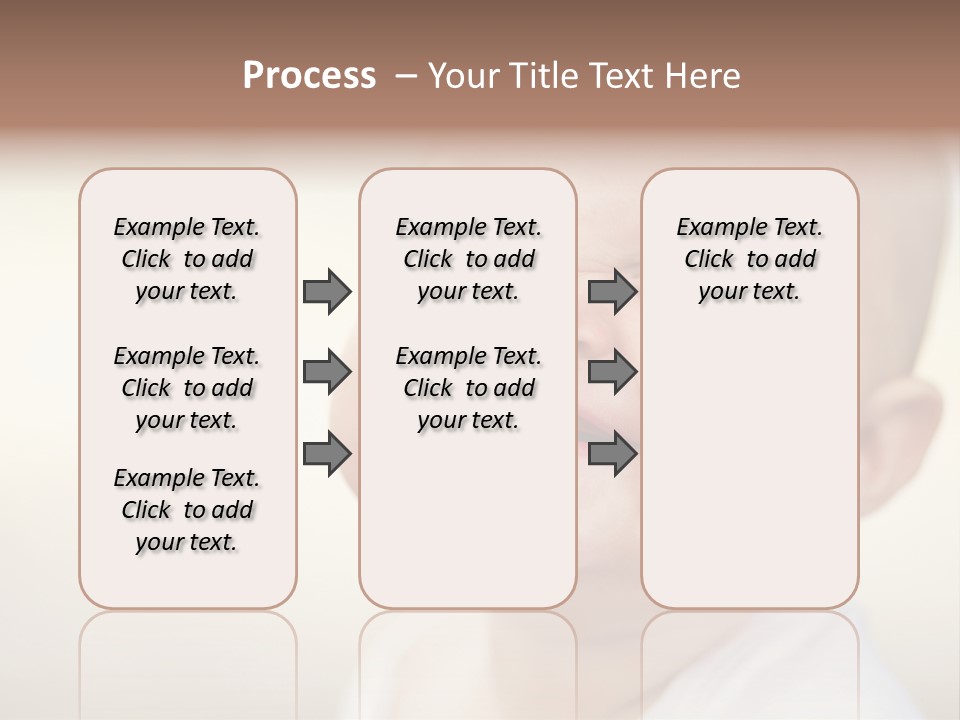 A Baby Laughing With His Eyes Closed PowerPoint Template