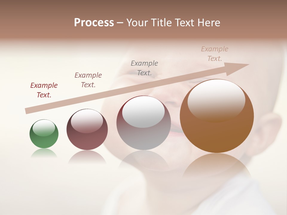 A Baby Laughing With His Eyes Closed PowerPoint Template