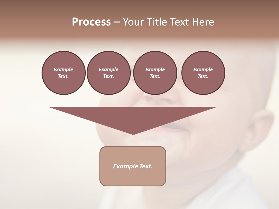 A Baby Laughing With His Eyes Closed PowerPoint Template