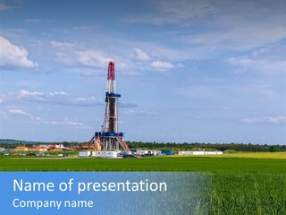 Engineering Gas Drilling PowerPoint Template