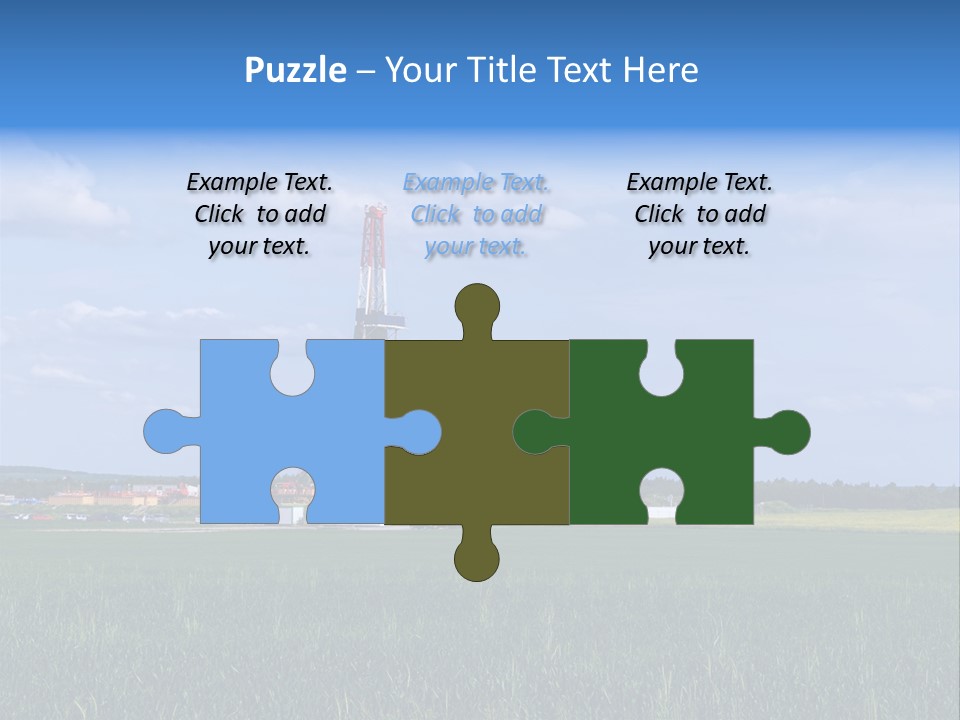 Engineering Gas Drilling PowerPoint Template