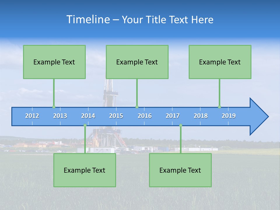 Engineering Gas Drilling PowerPoint Template