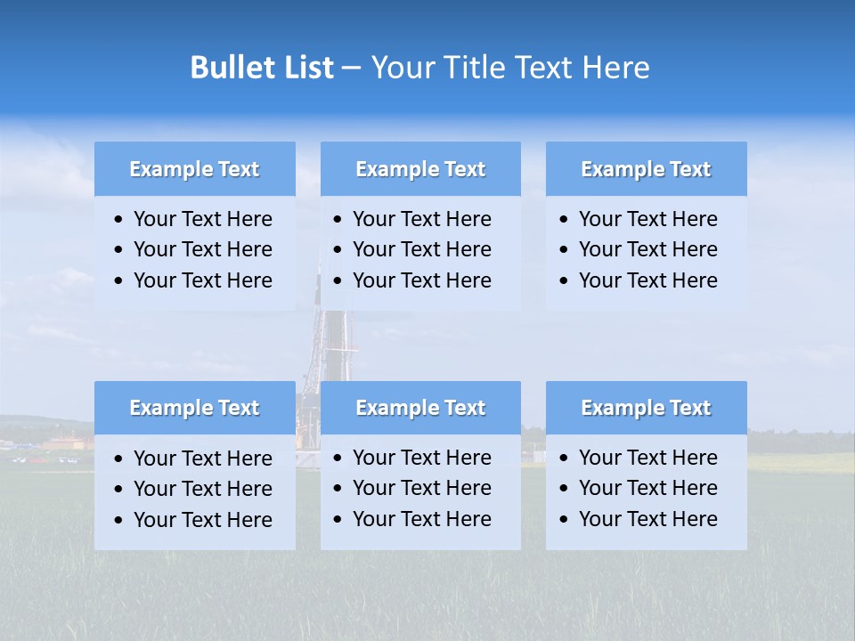 Engineering Gas Drilling PowerPoint Template