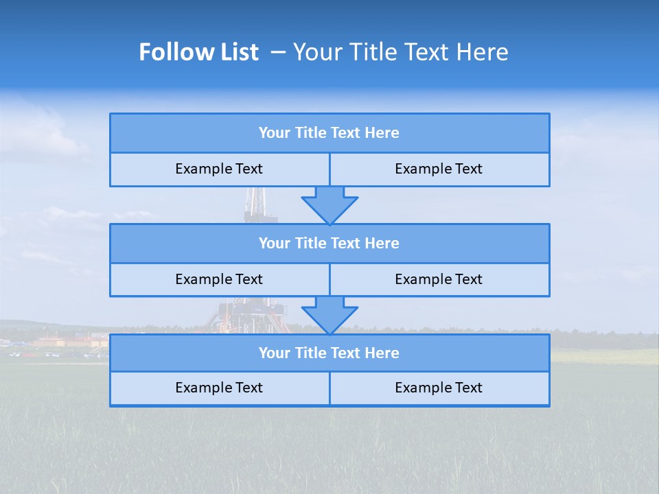Engineering Gas Drilling PowerPoint Template