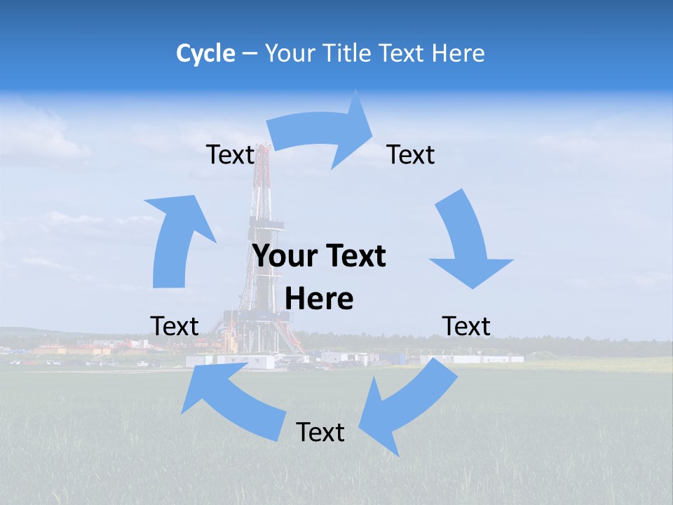 Engineering Gas Drilling PowerPoint Template