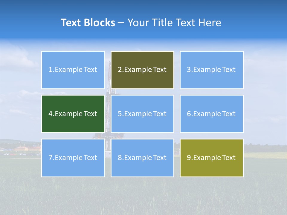 Engineering Gas Drilling PowerPoint Template