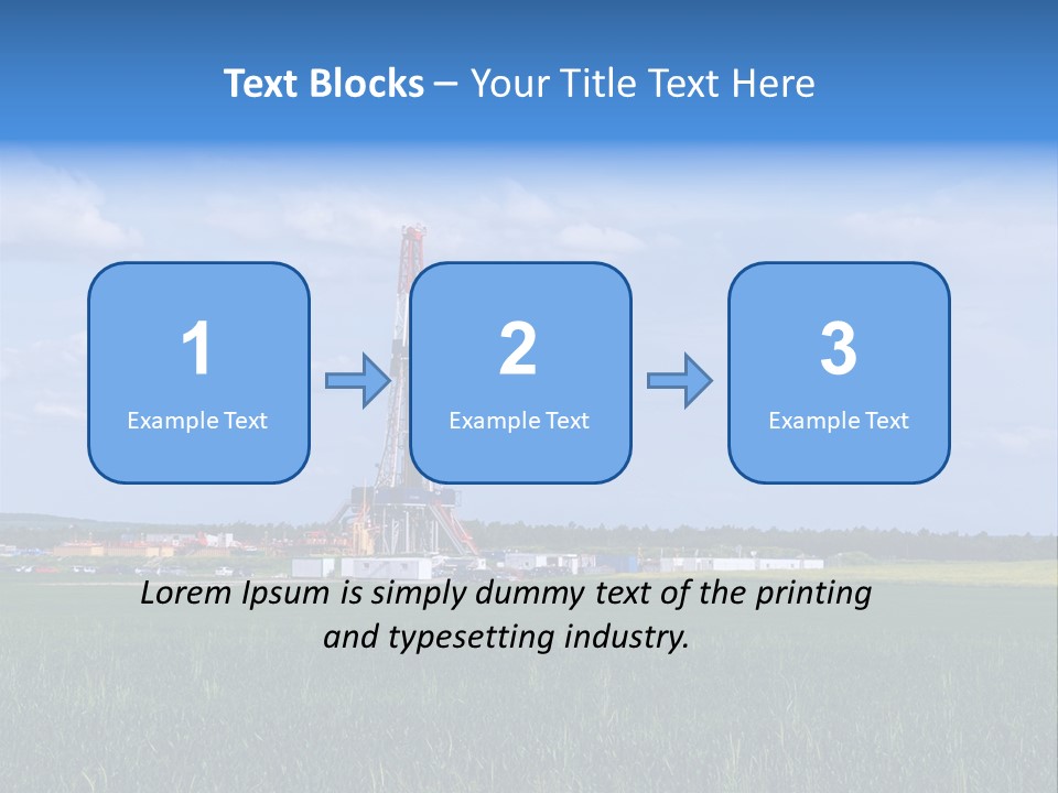 Engineering Gas Drilling PowerPoint Template
