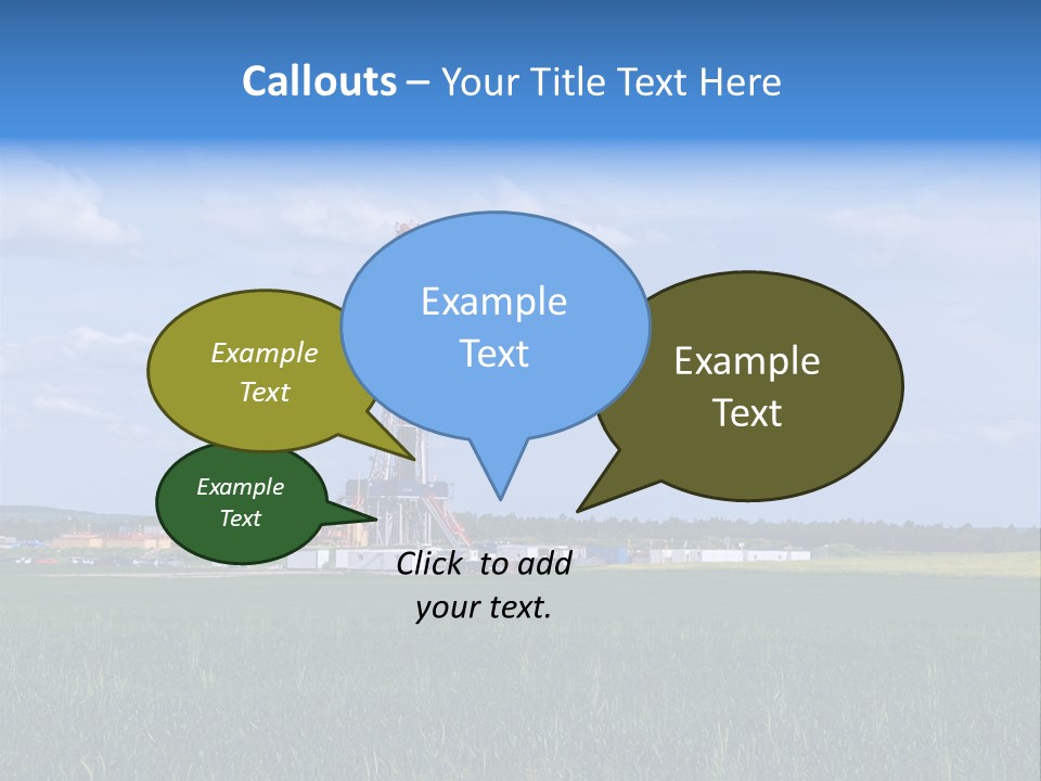 Engineering Gas Drilling PowerPoint Template